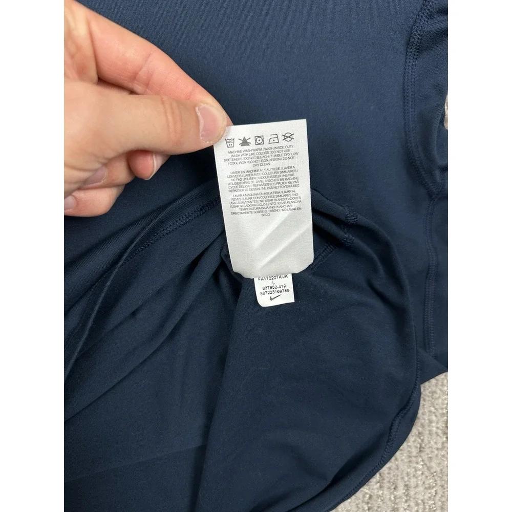 Nike NFL New England Patriots Dri-FIT Quarter Zip Pullover Navy Blue Mens Large
